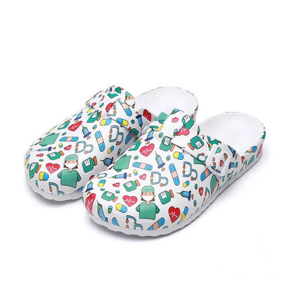 Women's Medical Shoes - EVA Non-Slip Laboratory Clogs for Doctors and Nurses, Casual Beach Surgical Work Slippers