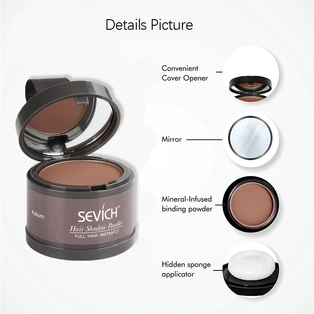 Sevich Hair Line Powder - 4g Natural Instant Waterproof Hairline Shadow Concealer, Root Cover Up in 13 Colors