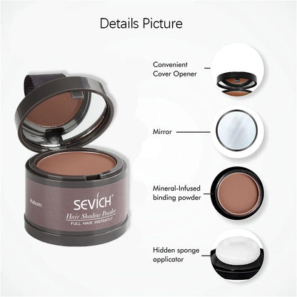 Sevich Hair Line Powder - 4g Natural Instant Waterproof Hairline Shadow Concealer, Root Cover Up in 13 Colors