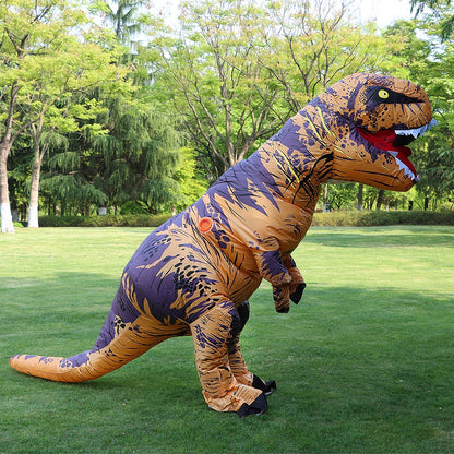 Inflatable T-Rex Tyrannosaurus Dinosaur Costume: Child & Adult Role-Playing Fancy Dress for Halloween Mascot Party Apparel