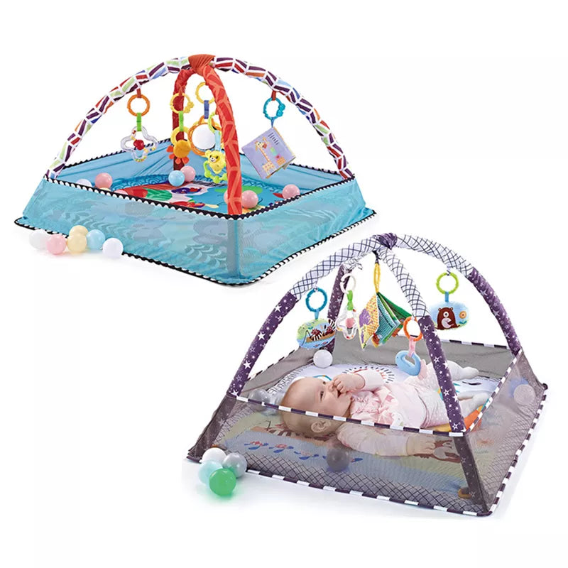 Multifunctional Baby Fitness Frame: Crawling Game Blanket and Educational Mat - Fence Crawling Rug for Infant Enlightenment and Toys