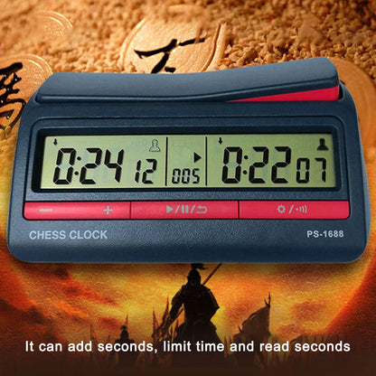 Professional Advanced Digital Chess Timer Clock: Count Up/Down Board Game Clock - Enhance Your Chess Experience with New Technology