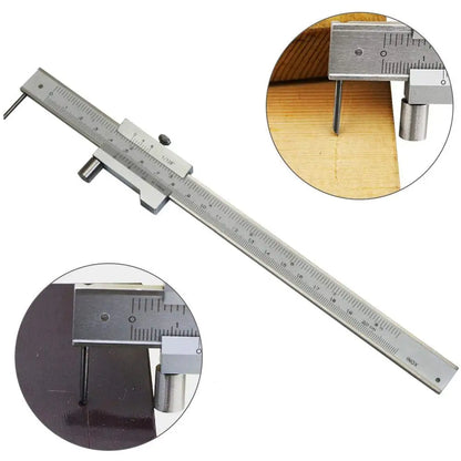 0-200mm Marking Vernier Caliper with Carbide Scriber - Parallel Marking Gauge Ruler, Measuring Instrument Tool + 1ps Needle