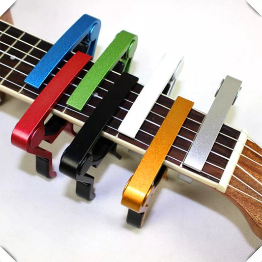 Universal Aluminium Capo - Acoustic Guitar & Ukulele Transposition Clip, Guitar Accessories Parts