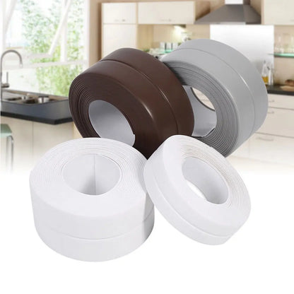 3.2m Waterproof Mould Proof Tape: Bathroom Kitchen Shower Sealing Strip - Self-Adhesive Sink Bath Waterproof Plaster, GYH Brand