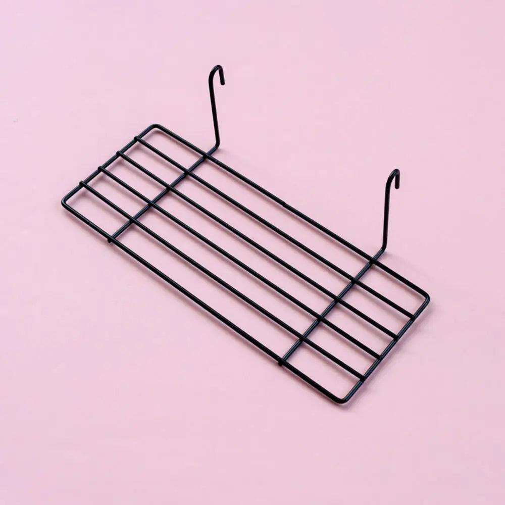 Grid Photo Wall Accessories – Wrought Iron Hanging Basket for Creative Indoor Wall Decoration