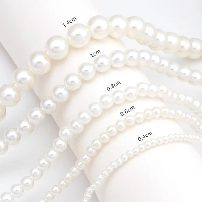 Vintage Style Imitation Freshwater Pearl Chain Necklace for Women – Simple, Elegant Fashion Jewelry, Perfect Wedding or Love Gift