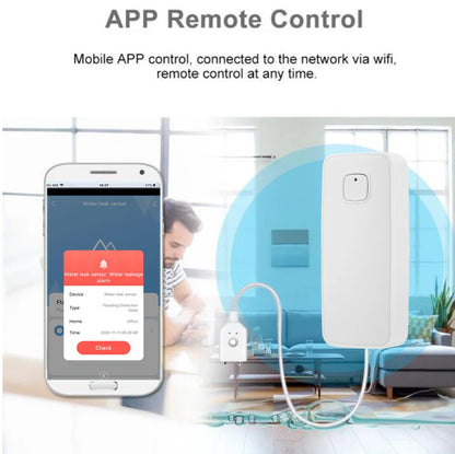 Smart WiFi Flood Leakage Sensor: Tuya Remote Monitoring & Water Overflow Detection with Security Alarm