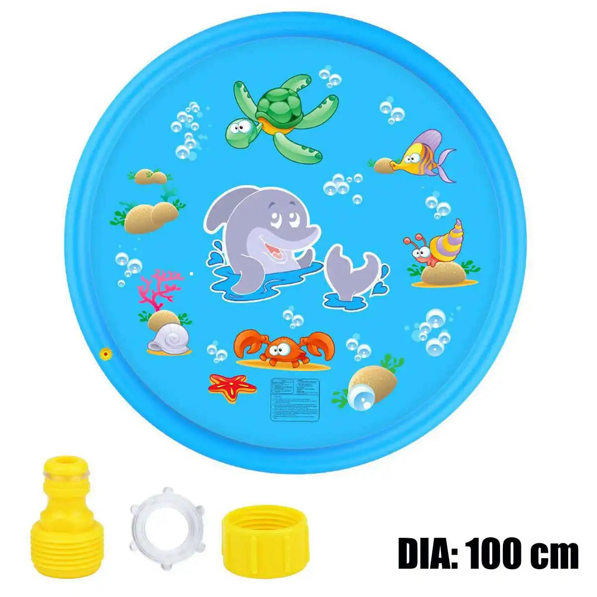 Interactive Children's Play Spray Mat - 100/170cm Inflatable Water Sprinkler Pad for Outdoor Fun, Beach & Pool Games - Kids' Toy Delight