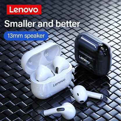 Lenovo LP40 TWS Wireless Headphones - Bluetooth Touch Control Sports Earbuds, Stereo Headset for Android and iOS Phones