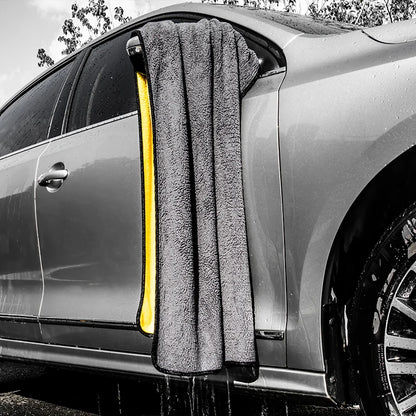 Thick Plush Microfiber Towel: Super Absorbent Car Cleaning Detailing Cloth - Auto Care Drying Towels, Car Wash Accessories - 160x60CM