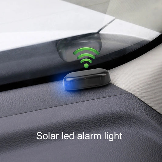 Solar Power Car Security Alarm – LED Anti-Theft Warning Light, Flashing Blinking Fake Car Lamp