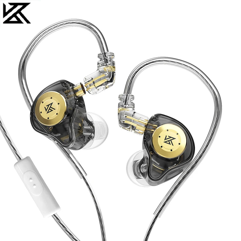 KZ EDX Pro Earphones – Dynamic In-Ear Monitor HiFi Wired Headphones, Bass Stereo, Noise Cancelling Earplugs for Gaming and Music