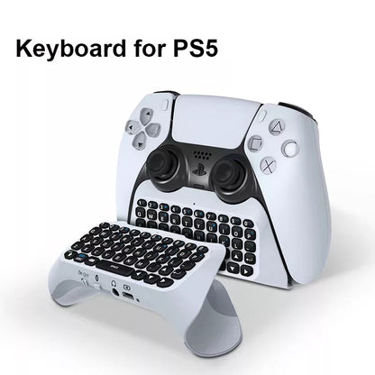 Wireless Bluetooth Keyboard for PS5 Controller Handle | ChatPad Bluetooth Keyboard for Playstation 5