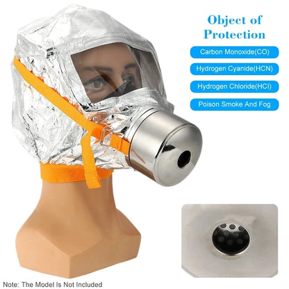 Fire Emergency Escape Safety Mask – 30-Minute Protective Anti-Smoking Respirator, Dust and Carbon Mask for Home and Work