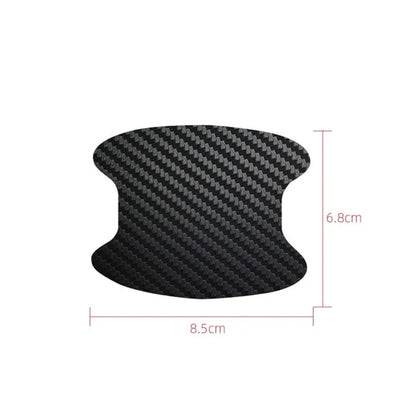 4Pcs/Set Car Door Sticker Carbon Fiber Scratches Resistant Cover - Auto Handle Protection Film and Stylish Mouldings for Car Styling