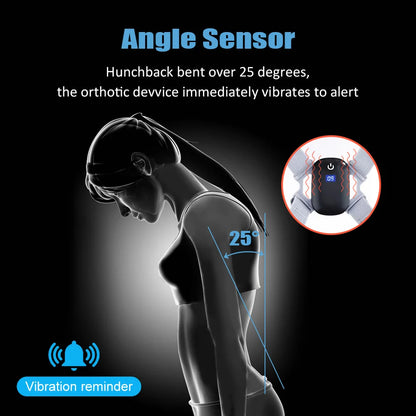 Smart Correction Belt Sensor Orthosis | Invisible Reminder for Adult & Child Sitting Posture | Hunchback Back Smart Posture Corrector