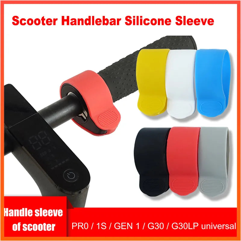 Scooter Handlebar Silicone Sleeve - Finger Dial Protection Rubber Cover for M365/1S/PRO/MAX G30 ES2 Scooter Accessories