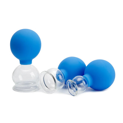 Vacuum Cupping Glasses Massager - Body & Facial Cupping Therapy for Skin Lifting and Anti-Cellulite Massage