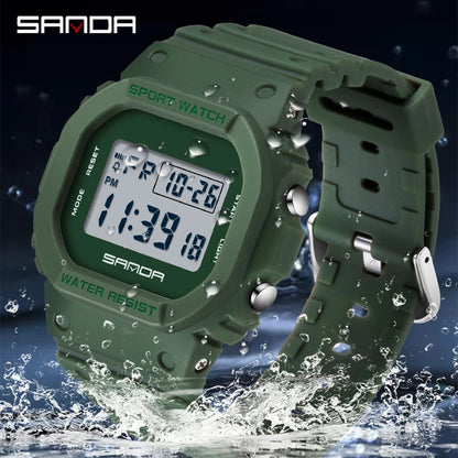 SANDA Fashion Top Brand G Style Digital Watch – Waterproof, Men's Sport Watch, Electronic Watch for Boys & Girls, Relogio Masculino