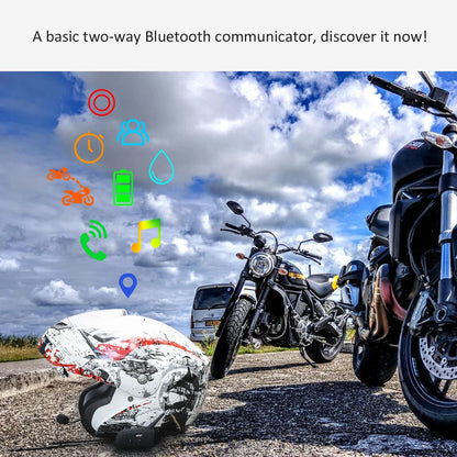 Ultimate Riding Companion: EJEAS V6 PRO Bluetooth Motorcycle Helmet Intercom Headset - Connects 6 Riders, 1200M Range, Waterproof