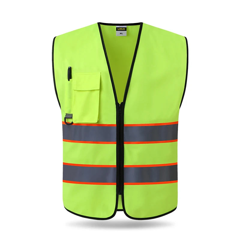 High Visibility Reflective Vest - Safety Clothing for Working, Motorcycle, Cycling, Sports - Outdoor Reflective Jacket for Enhanced Safety