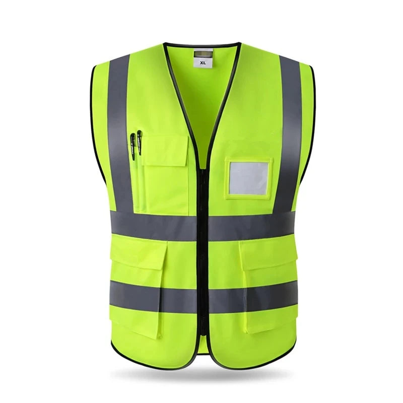 High Visibility Reflective Vest - Safety Clothing for Working, Motorcycle, Cycling, Sports - Outdoor Reflective Jacket for Enhanced Safety