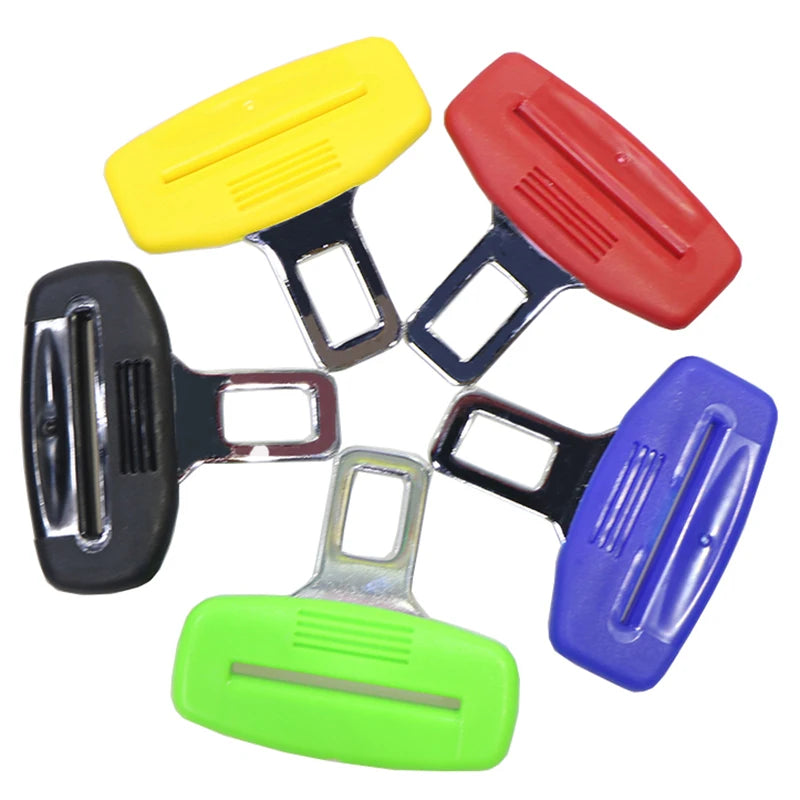 Multicolor Car Seat Belt Elbow Lock Tongue Replacement Insert - Universal Auto Accessories for Safety Belts