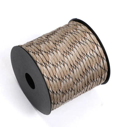 50m Paracord Survival Rope - 4mm 7-Strand Core, Lanyard, Camping, Climbing, Hiking, and Clothesline Cord