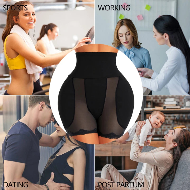 Hip Shapewear Panties for Women - Butt Lifter, Push-Up Body Shaper with Pads for Enhanced Shape and Comfort