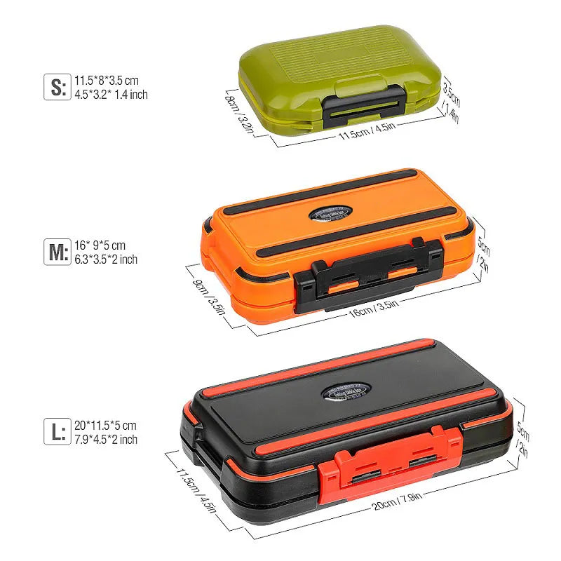 Waterproof Fishing Tackle Box: Tool Storage Container for Fishing Accessories - Fish Hook, Lure, and Bait Organizer for Carp Fishing