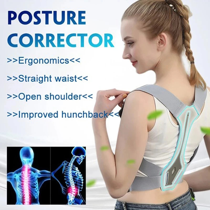 Adjustable Posture Corrector: Upper Posture Brace for Men and Women - Provides Shoulder, Neck, and Back Pain Relief