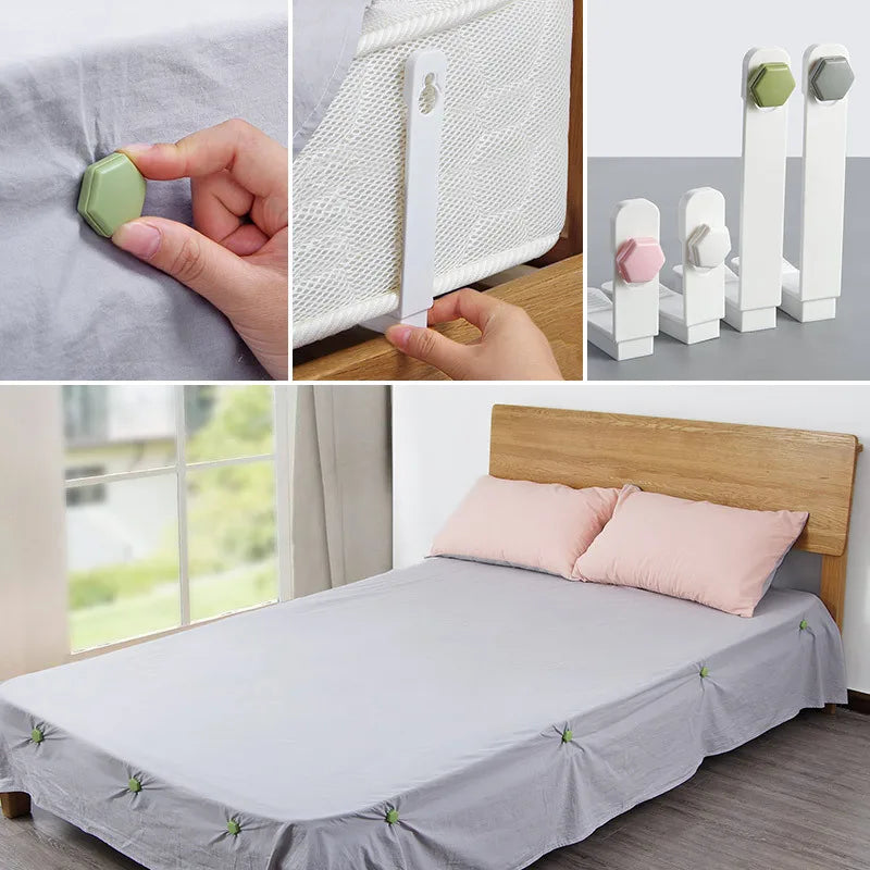 4PCS Bed Sheet Holder Clips - Non-Slip Fasteners for Sofa Covers, Mattress and Quilt Covers | Household Accessories