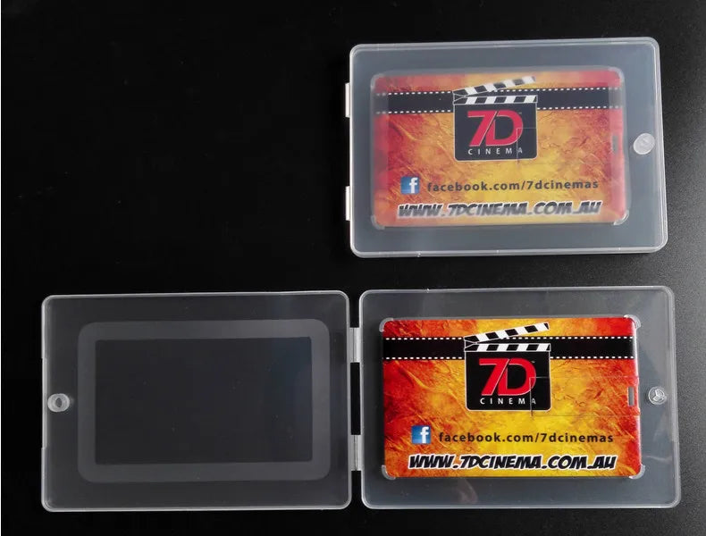 Custom Logo Credit Card USB Flash Drive - 4GB, 8GB, 16GB, 32GB, 100% Capacity, Creative Pendrive (10+ Free Logos)