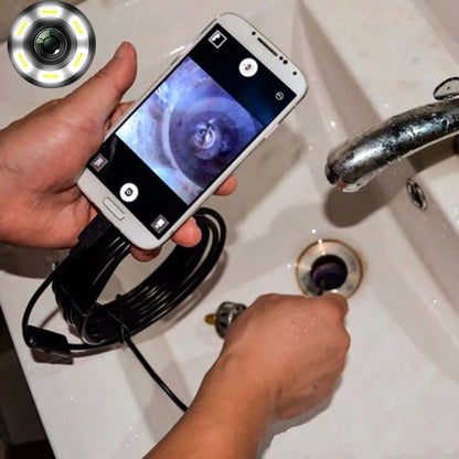 7.0/5.5MM IP67 Waterproof Endoscope Camera: Flexible USB Inspection Borescope with 6 LEDs for Android, Phone, and PC