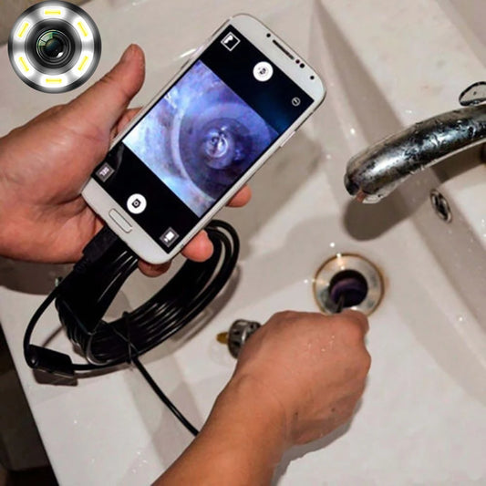 7.0/5.5MM IP67 Waterproof Endoscope Camera: Flexible USB Inspection Borescope with 6 LEDs for Android, Phone, and PC