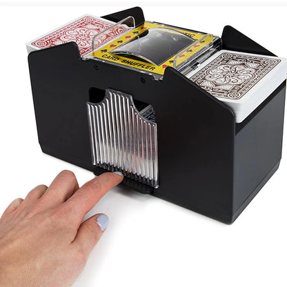 Shuffle Up the Fun: Battery-Operated Automatic Playing Card Shuffler for Games, Poker, and Festive Gatherings!