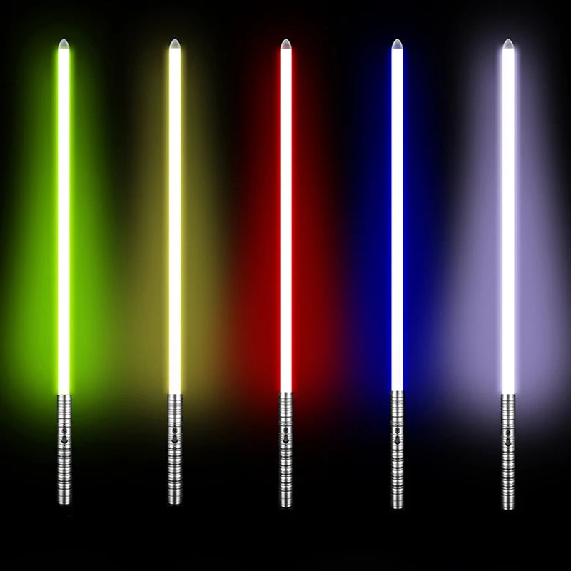 RGB Metal Lightsaber Toy - Laser Sword with Light and Sound Effects, Durable Kpop Lightstick for Play and Display