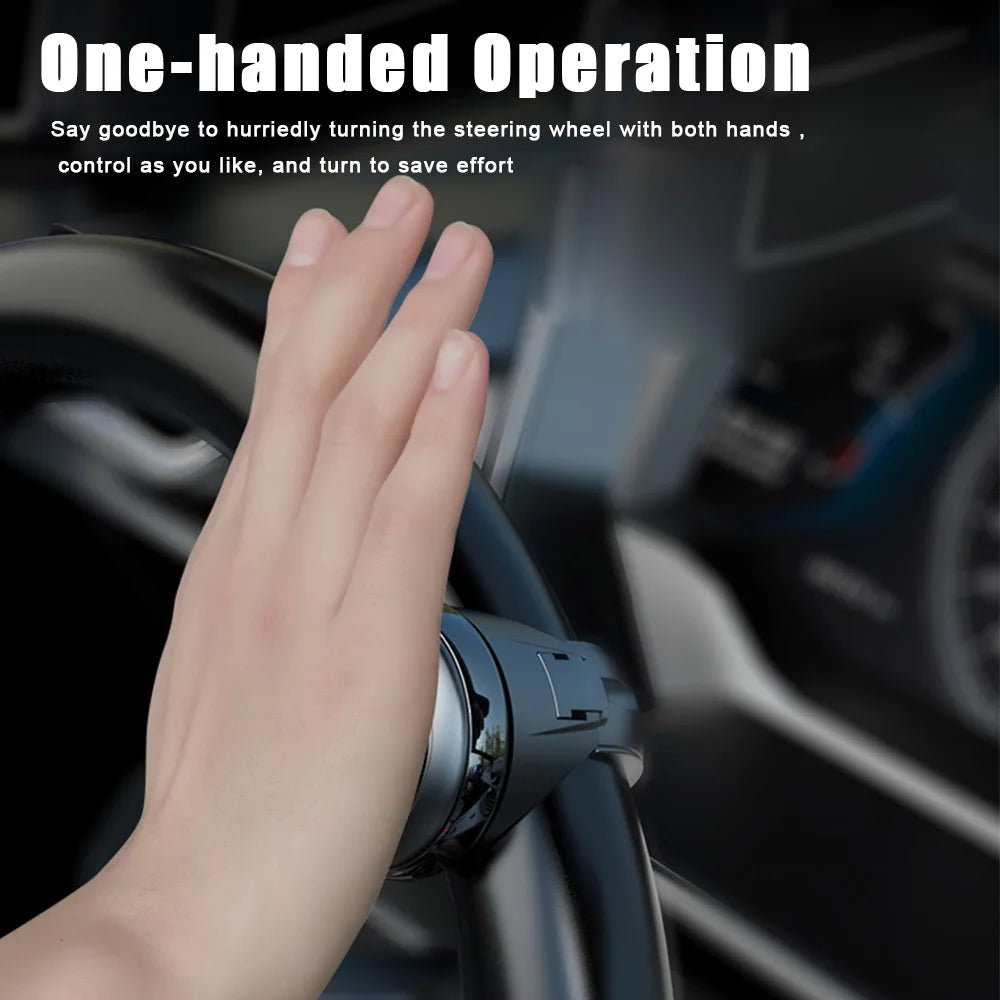 Universal Car Steering Wheel Booster Ball: Labor-Saving Turning Spinner Knob with Bearing Power Handle Holder - Automotive Accessory