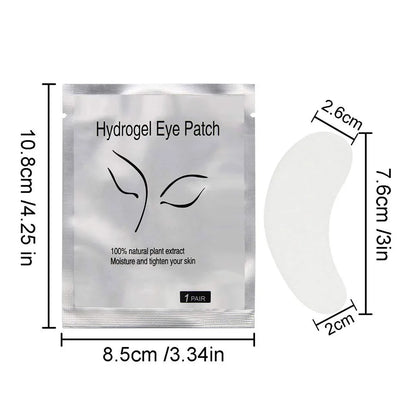 50/100 Pairs Disposable Eyelash Extension Eye Pads: Lint-Free Under Lash Tips - Essential Makeup Wraps for Professional Extensions