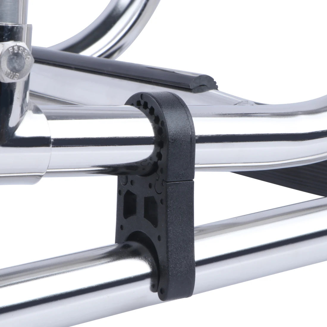 3-Step Stainless Steel Boat Ladder - Transom Mount, Folding Stern Ladder with Gunwale-Mounted Removable Grips