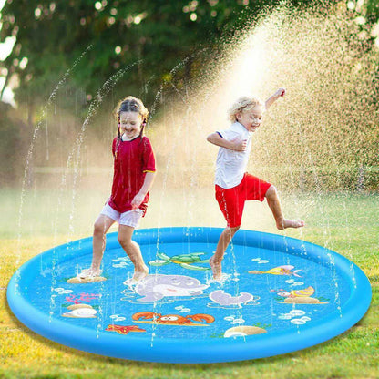 Interactive Children's Play Spray Mat - 100/170cm Inflatable Water Sprinkler Pad for Outdoor Fun, Beach & Pool Games - Kids' Toy Delight