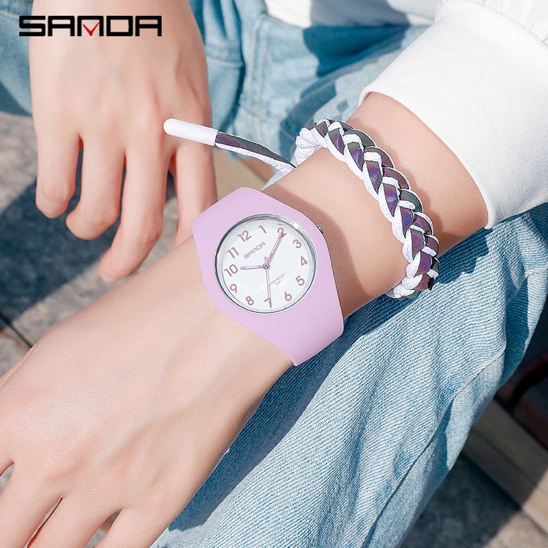 Fashion Simple Women’s Watch - Luxury Brand Quartz Silicone Ultrathin Waterproof Wristwatch for Ladies