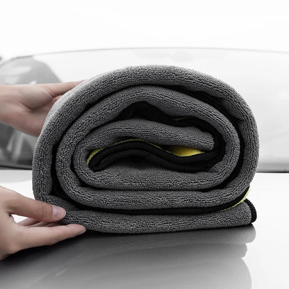 Thick Plush Microfiber Towel: Super Absorbent Car Cleaning Detailing Cloth - Auto Care Drying Towels, Car Wash Accessories - 160x60CM