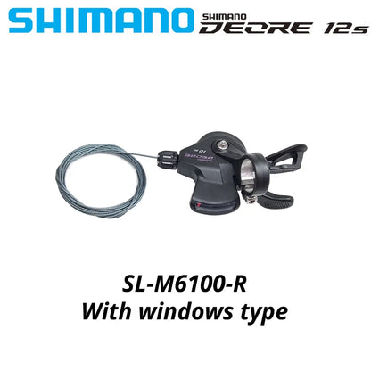 SHIMANO DEORE M6100 12s Groupset | 12-Speed Shift Lever & Rear Derailleur Kit - Compatible with M7100 & M8100 Series