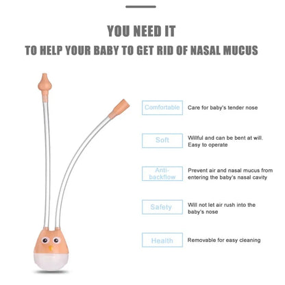 Baby Nasal Aspirator | Nose Cleaner Sucker Tool for Newborns & Children | Gentle Suction for Healthier Breathing | Baby Mouth & Nasal Care Device