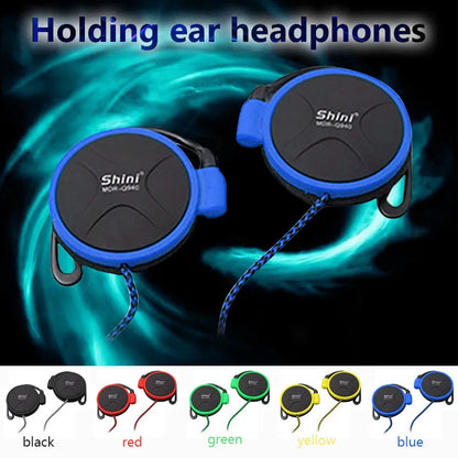 SHINI Q940 Original 3.5mm Headphones - Stereo Bass Music Earphones, HiFi, Heavy Bass, Noise Cancelling, EarHook Design, Compatible with Xiaomi