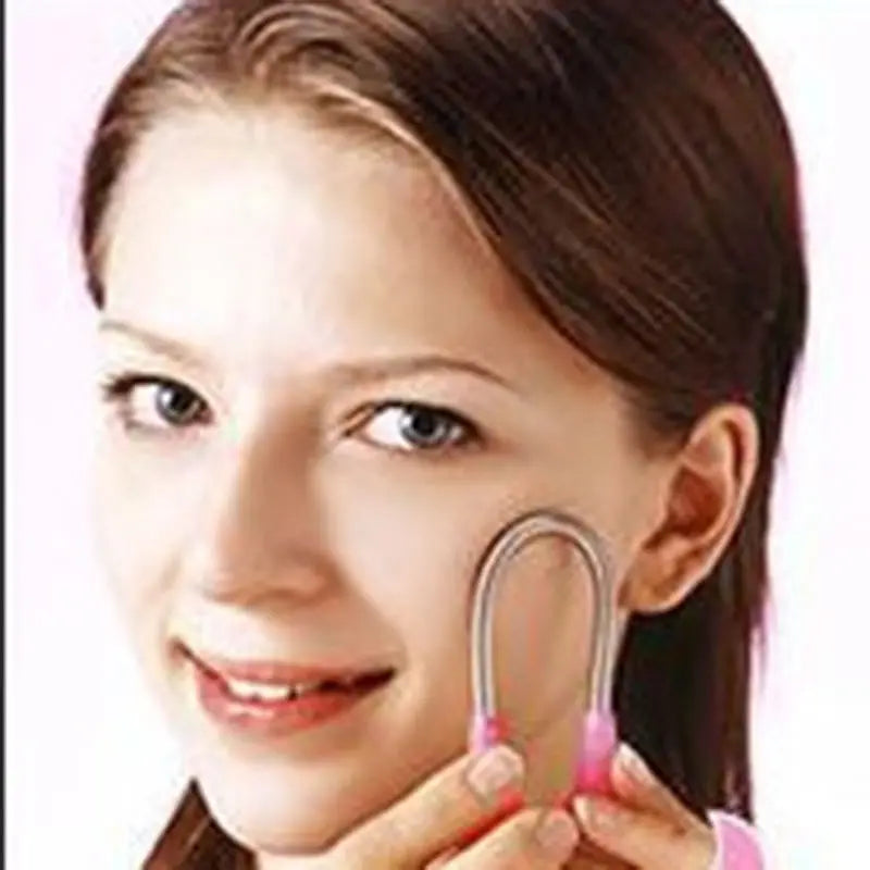 Premium Spring Facial Hair Remover - Efficient Epilator Stick for Easy Threading and Hair Removal
