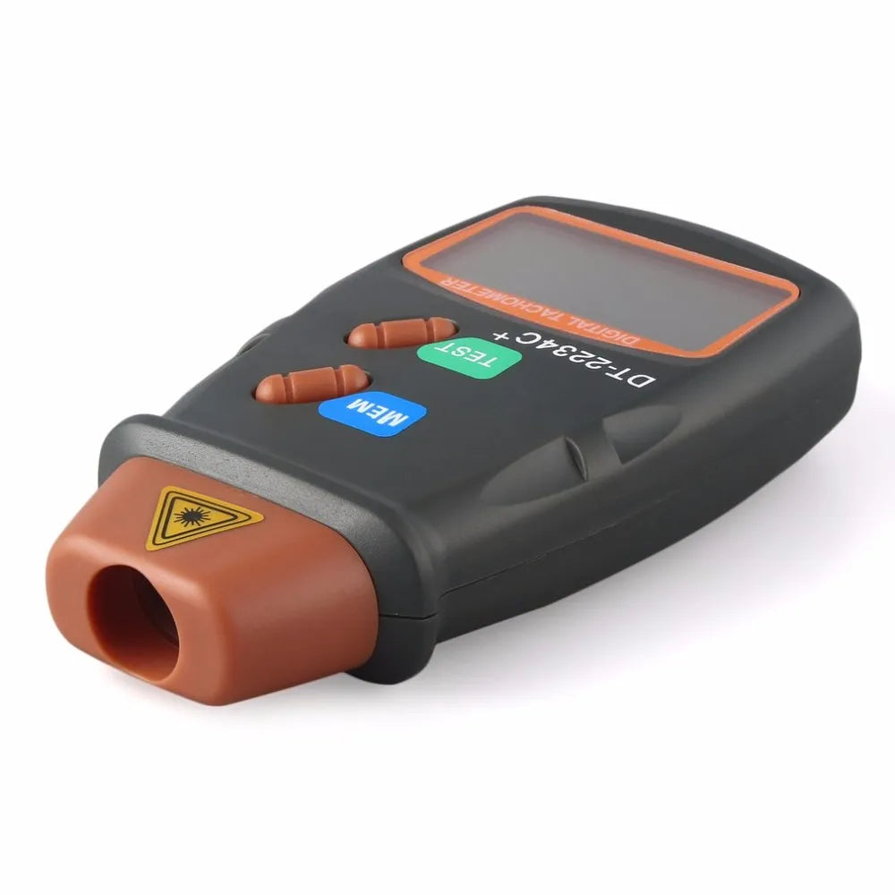 Kebidumei Digital Laser Tachometer Hour Meter | Non-Contact Motor Lathe Speed Gauge | Diagnostic Tool | Revolution Spin RPM Meter