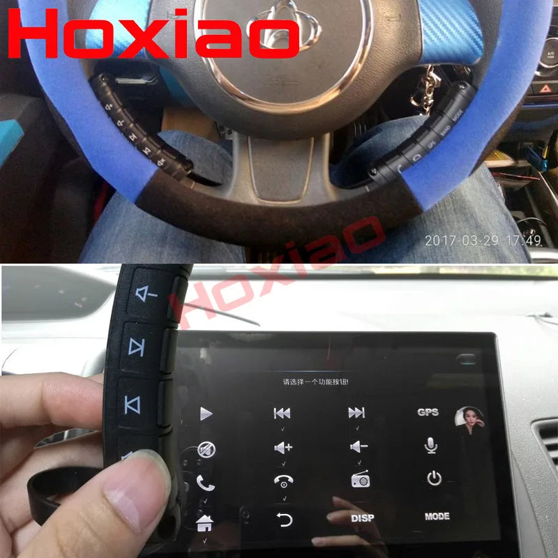 Universal Car Steering Wheel Remote Control | DVD Navigation/2-Din Android/Windows Bluetooth Wireless Controller